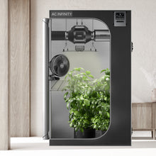 Load image into Gallery viewer, ADVANCE GROW TENT SYSTEM COMPACT 2X2, 1-PLANT KIT, WIFI-INTEGRATED CONTROLS TO AUTOMATE VENTILATION, CIRCULATION, FULL SPECTRUM LED GROW LIGHT