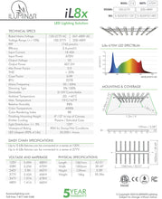Load image into Gallery viewer, Iluminar iL8x 670W LED Grow Light Slim Low Clearance 8 Bar