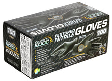 Load image into Gallery viewer, Grower's Edge Black Powder Free Diamond Textured Nitrile Gloves 6 mil - Small (100/Box)
